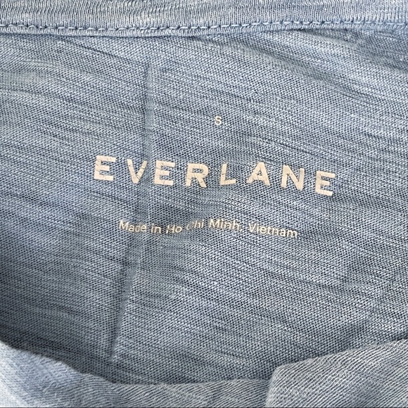 Everlane Size S Blue Short Sleeve Cotton T-Shirt - Picture 6 of 7